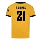 Wolves Rodrigo Gomes #21 Domaci Dres 2025-26 Kratak Rukav Wolves Rodrigo Gomes #21 Domaci Dres 2025-26 Kratak Rukav